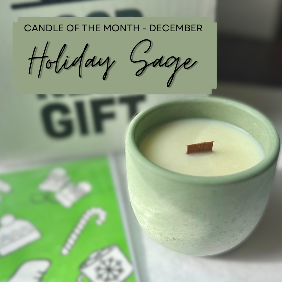 Essential Candle - Holiday Sage