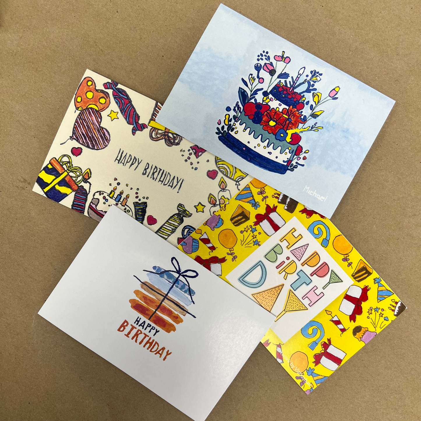 Birthday Cards | 4 pack